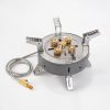 13800w high power camping stove foldable multi head outdoor cooker
