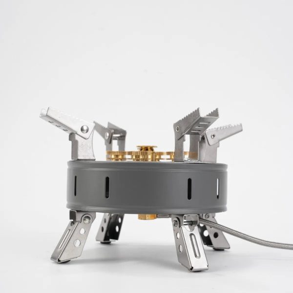 13800w high power camping stove foldable multi head outdoor cooker