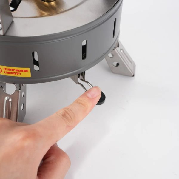 13800w high power camping stove foldable multi head outdoor cooker