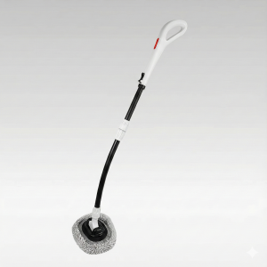 180° rotating car wash mop curved ergonomic handle scratch free microfiber scrubber