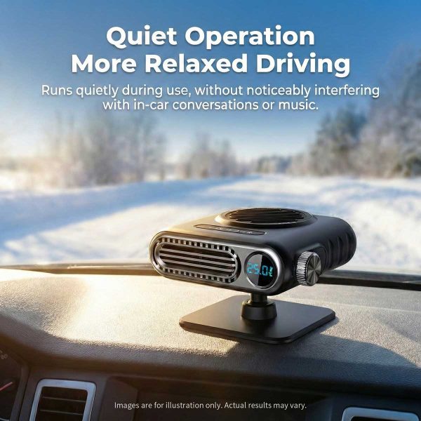 12v portable fast heating car heater 150w electric windshield defroster & demister