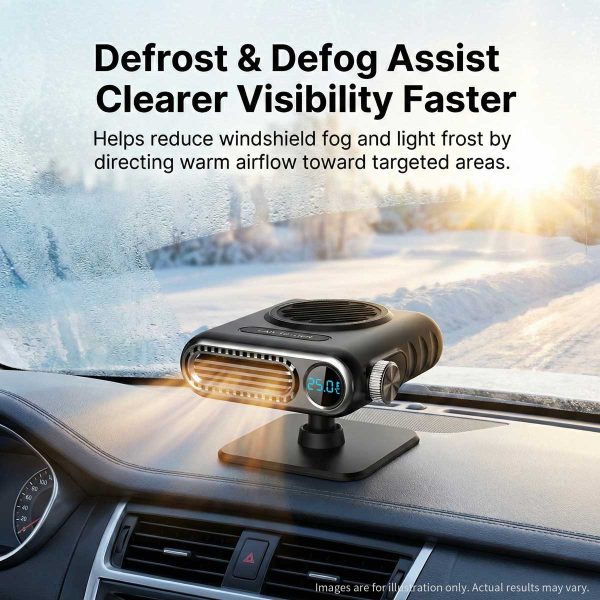12v portable fast heating car heater 150w electric windshield defroster & demister