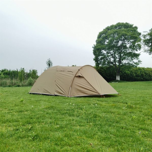 3 person double layer camping tent – waterproof & lightweight family shelter