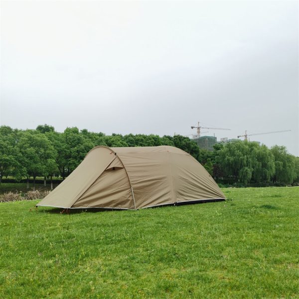 3 person double layer camping tent – waterproof & lightweight family shelter