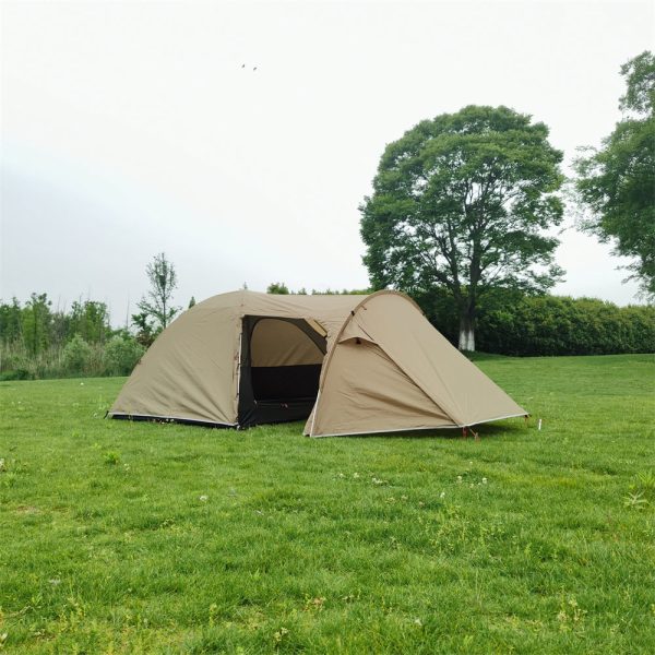 3 person double layer camping tent – waterproof & lightweight family shelter