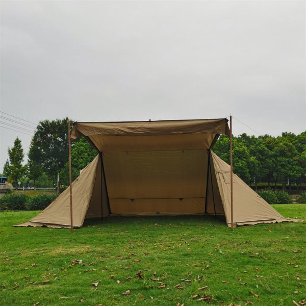 4 season windproof tent with stove jack for camping & outdoor living