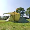 4 season windproof tent with stove jack for camping & outdoor living