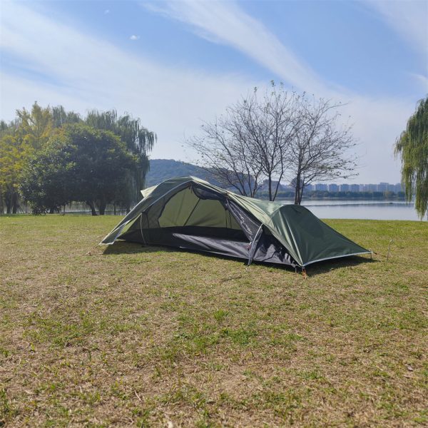 ultralight 1p backpacking tent — 1.35 kg, stealth design, 4 season universal, wind and rainproof ultralight 1p backpacking tent — 1.35 kg, stealth design, 4 season universal, wind and rainproof