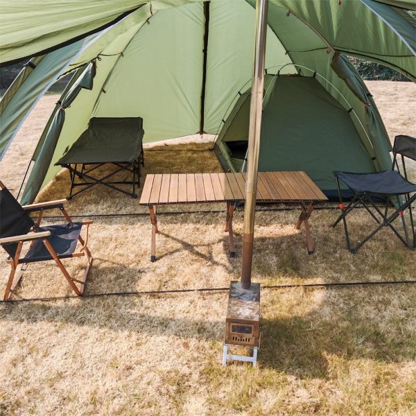 frontier tunnel tent 6p — all season family shelter with awning extension