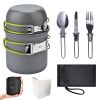 outdoor camping cooking wear equipment portable hiking travel pocket picnic tool kit