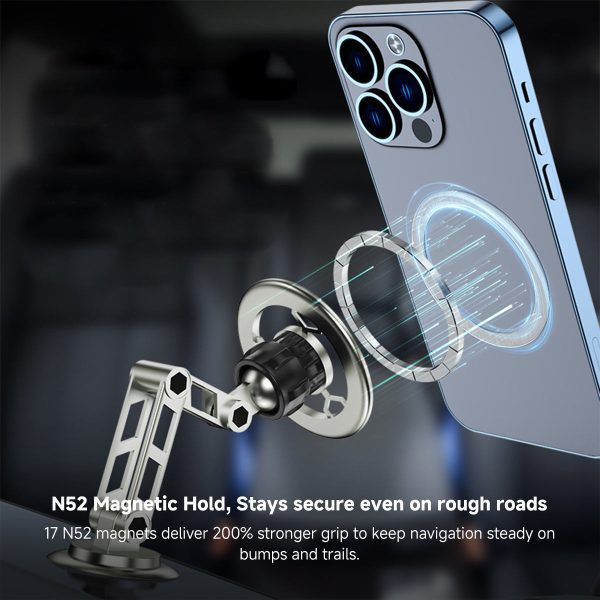 fold away n52 magnetic car phone mount strong magnet holder with 360° rotation fold away n52 magnetic car phone mount strong magnet holder with 360° rotation