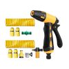 10 30m telescopic water pipe with high pressure car washing gun expandable flexible hose