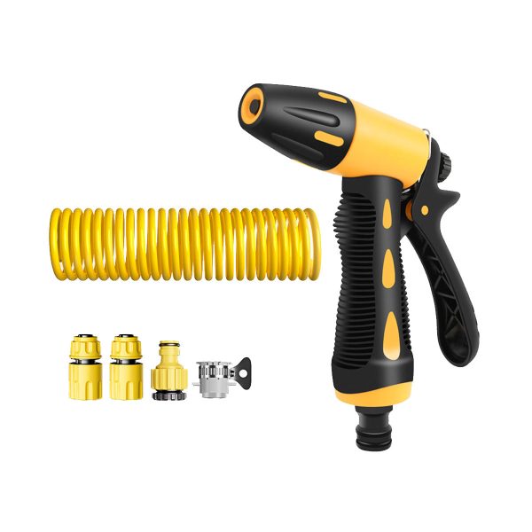 10 30m telescopic water pipe with high pressure car washing gun expandable flexible hose