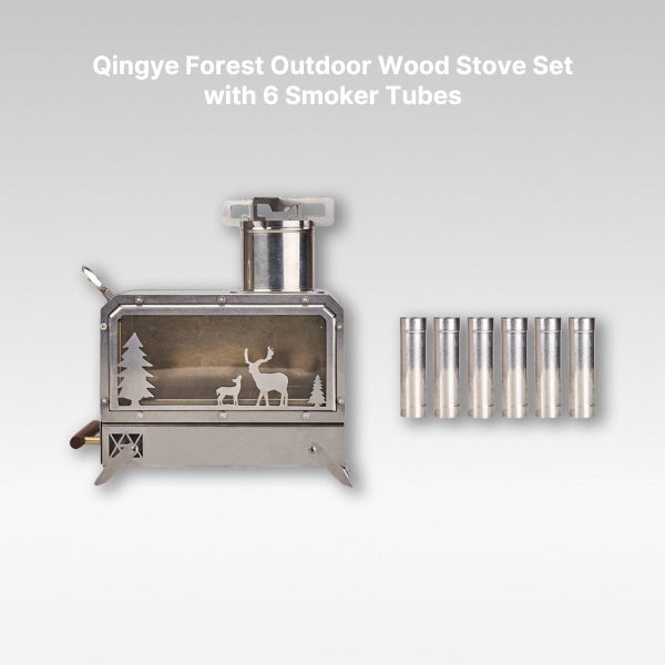 portable camping wood burning stove fast boiling outdoor burner