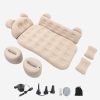 2 min fast inflate car inflatable mattress flocked velvet air bed with headboard & pillows 2 min fast inflate car inflatable mattress flocked velvet air bed with headboard & pillows