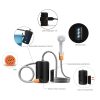 usb rechargeable portable shower pump handheld electric water pump with filtration system