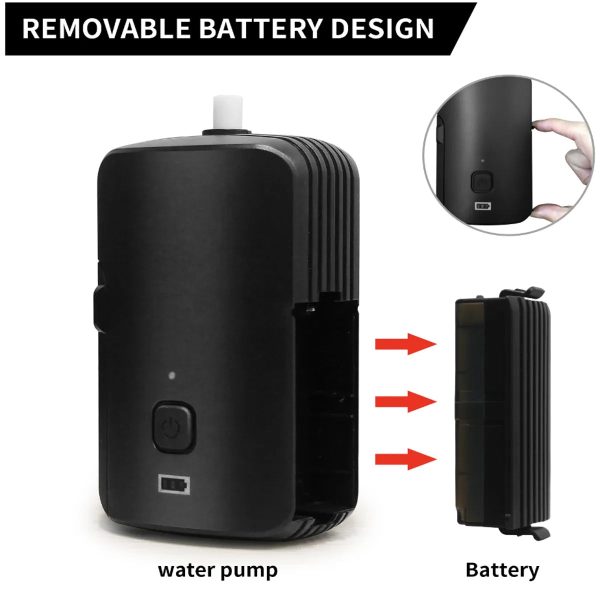 usb rechargeable portable shower pump handheld electric water pump with filtration system