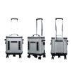 32l rolling tpu soft cooler with detachable trolley waterproof leakproof portable ice chest for travel & camping