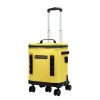 32l rolling tpu soft cooler with detachable trolley waterproof leakproof portable ice chest for travel & camping