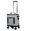 32l rolling tpu soft cooler with detachable trolley waterproof leakproof portable ice chest for travel & camping