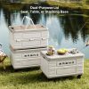 50l collapsible wheeled storage box stackable rolling organizer with side opening doors 50l collapsible wheeled storage box stackable rolling organizer with side opening doors