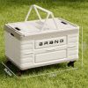 50l collapsible wheeled storage box stackable rolling organizer with side opening doors 50l collapsible wheeled storage box stackable rolling organizer with side opening doors