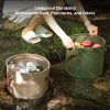 collapsible multi use bucket portable space saving water container for camping, fishing, car washing & hiking