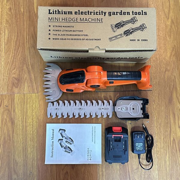 2 in 1 cordless mini electric hedge trimmer handheld rechargeable grass shear & shrub trimmer 2 in 1 cordless mini electric hedge trimmer handheld rechargeable grass shear & shrub trimmer