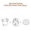 collapsible multi use bucket portable space saving water container for camping, fishing, car washing & hiking