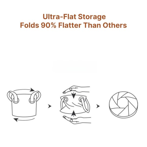collapsible multi use bucket portable space saving water container for camping, fishing, car washing & hiking