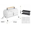 portable table top charcoal grill 3 5 people dual zone roasting for camping & picnics