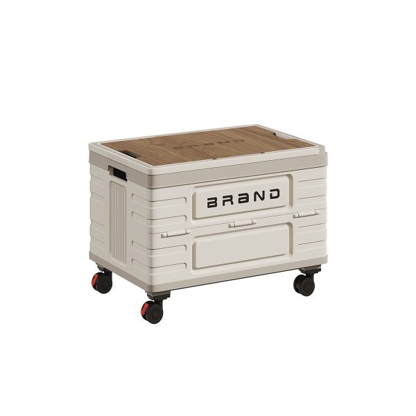 50l collapsible wheeled storage box stackable rolling organizer with side opening doors 50l collapsible wheeled storage box stackable rolling organizer with side opening doors