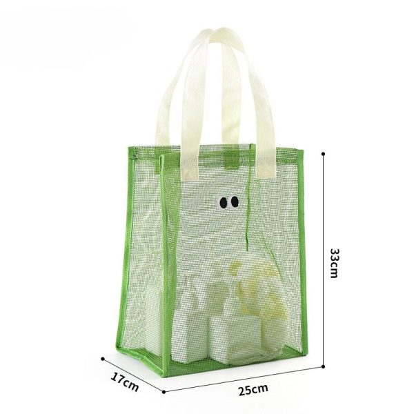 large capacity mesh tote bag lightweight quick dry handbag with unique eye design large capacity mesh tote bag lightweight quick dry handbag with unique eye design