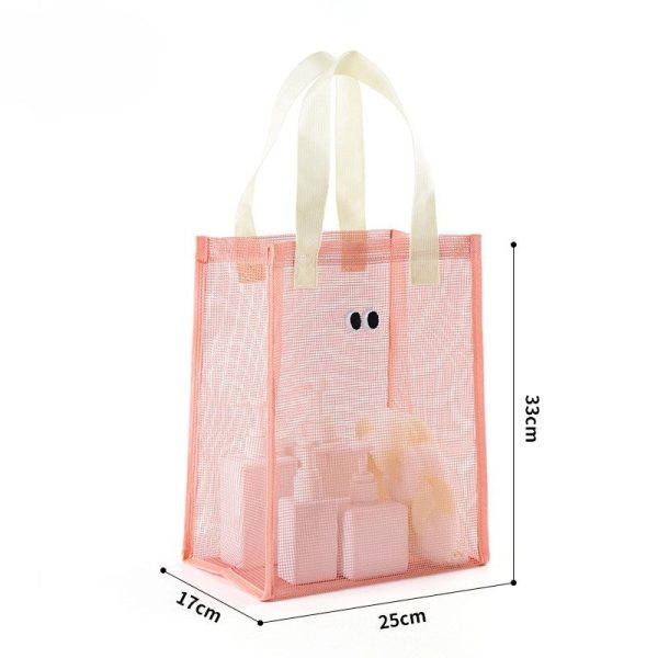 large capacity mesh tote bag lightweight quick dry handbag with unique eye design large capacity mesh tote bag lightweight quick dry handbag with unique eye design