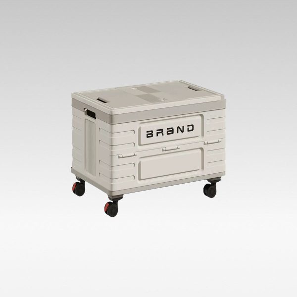 50l collapsible wheeled storage box stackable rolling organizer with side opening doors 50l collapsible wheeled storage box stackable rolling organizer with side opening doors