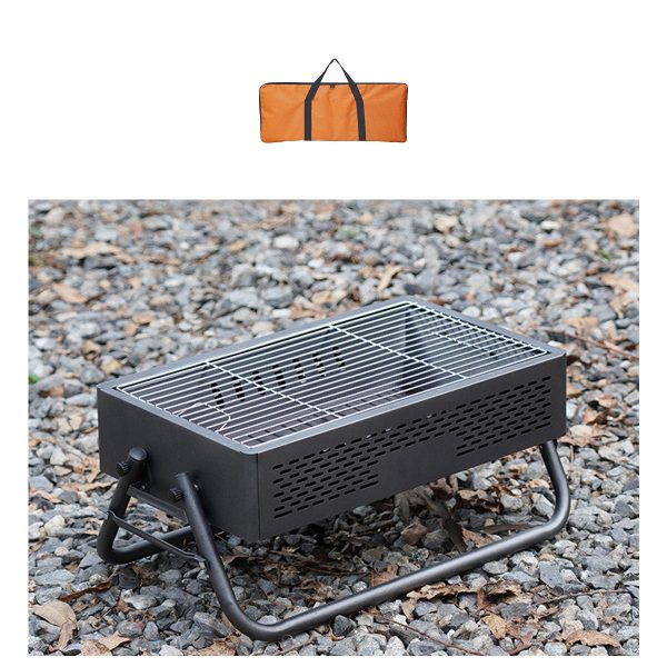 portable smokeless bbq grill foldable 27cm wide for 5+ people