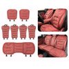 premium napa leather car seat cushion breathable universal seat protector with anti slip backing