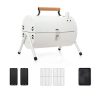 portable table top charcoal grill 3 5 people dual zone roasting for camping & picnics