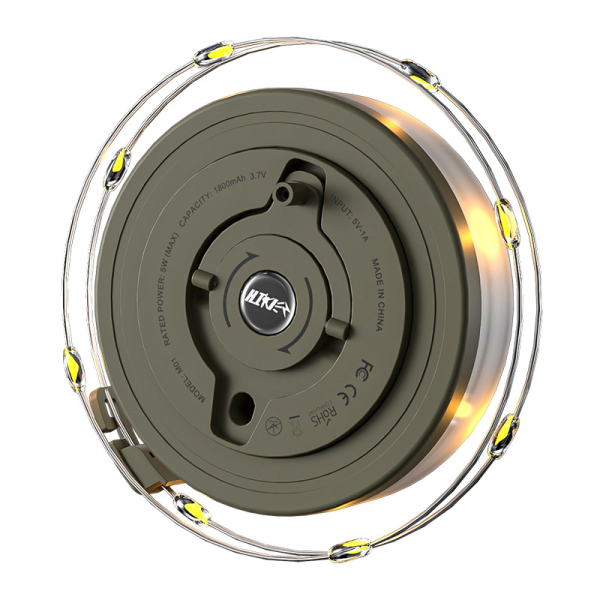 retractable waterproof camping string light strip for tents, trees, or patios
