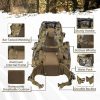 waterproof tactical hunting backpack molle system camo rucksack for survival, hiking & outdoor adventure