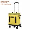 32l rolling tpu soft cooler with detachable trolley waterproof leakproof portable ice chest for travel & camping