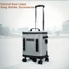 32l rolling tpu soft cooler with detachable trolley waterproof leakproof portable ice chest for travel & camping